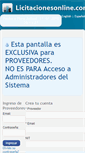 Mobile Screenshot of licitacionesonline.com